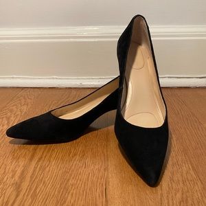 Black Suede Calvin Klein Kitten Heel | Pointed toe
